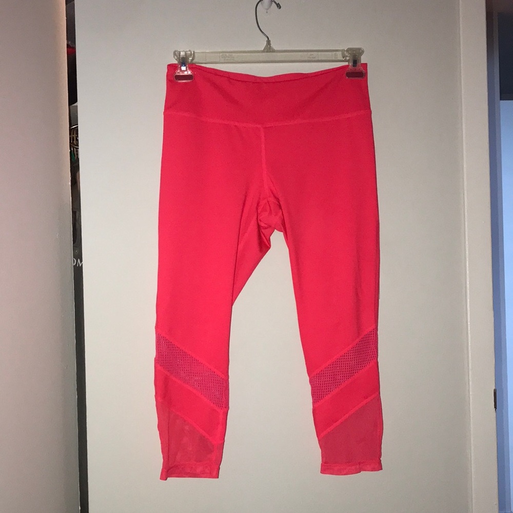 Zella leggings, size large, mesh detail, fit size 14